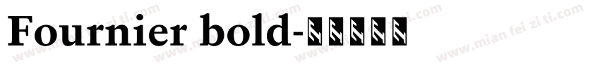 Fournier bold字体转换